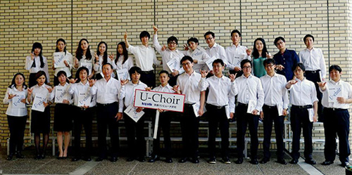 U-Choir在京都合唱节上表演《折纸鹤》。