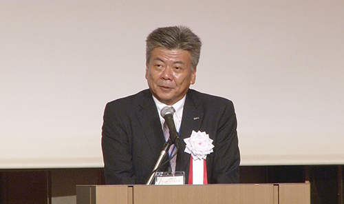 长谷川渡主席在ANIA石川会议上讲话。